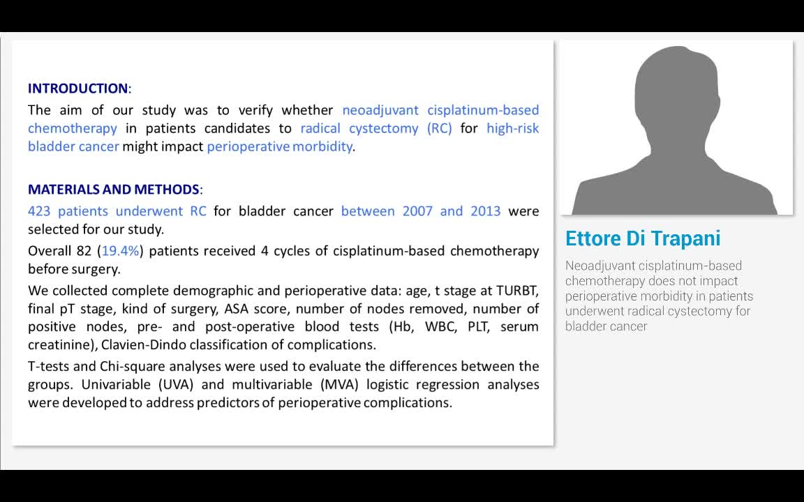 Neoadjuvant cisplatinum-based chemotherapy does not impac..-
