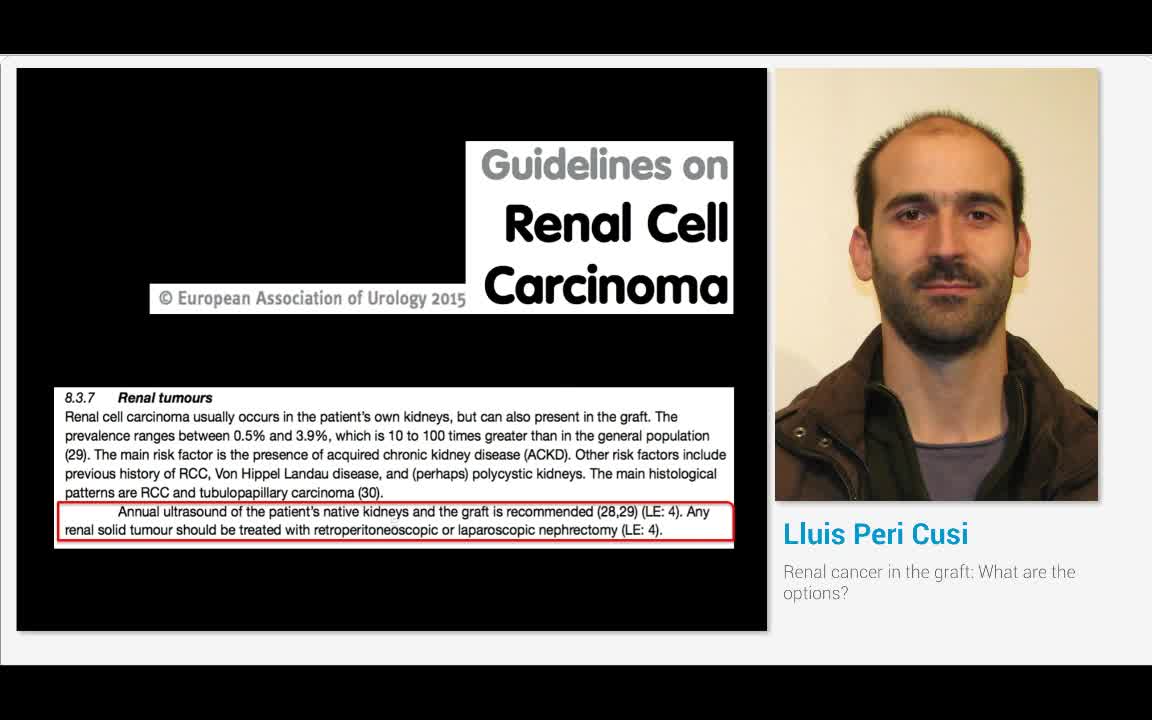 面对移植情况下的肾癌有哪些选择？