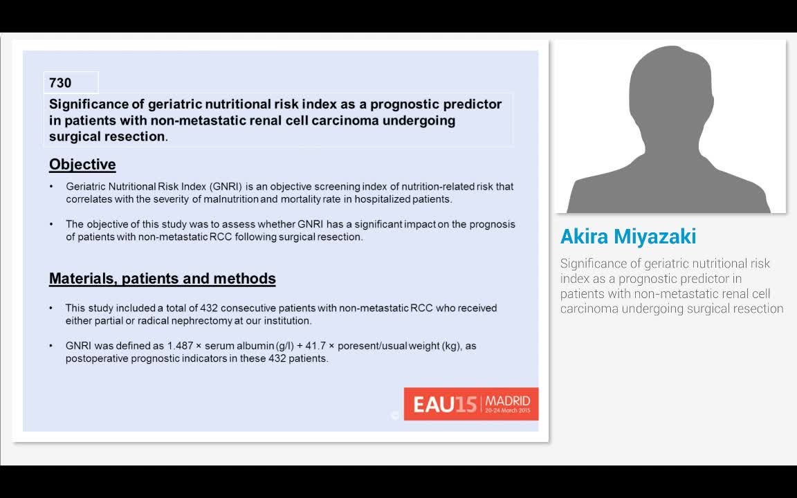 Significance of geriatric nutritional risk index as a pro..-