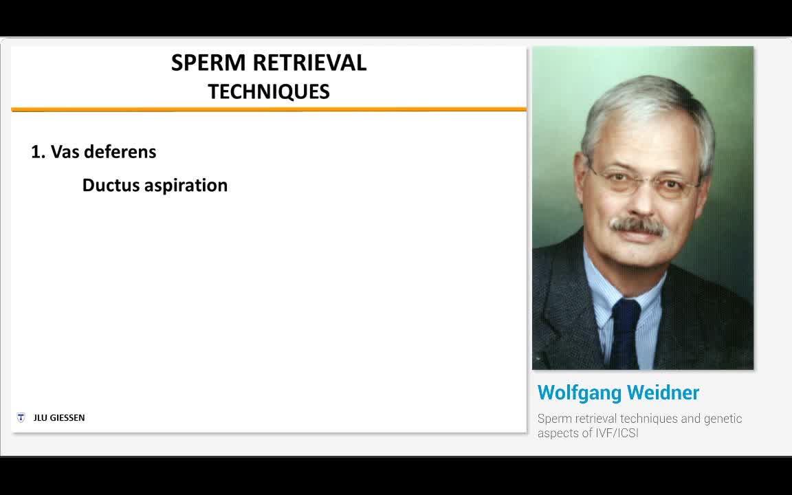 Sperm retrieval techniques and genetic aspects of IVF-ICSI