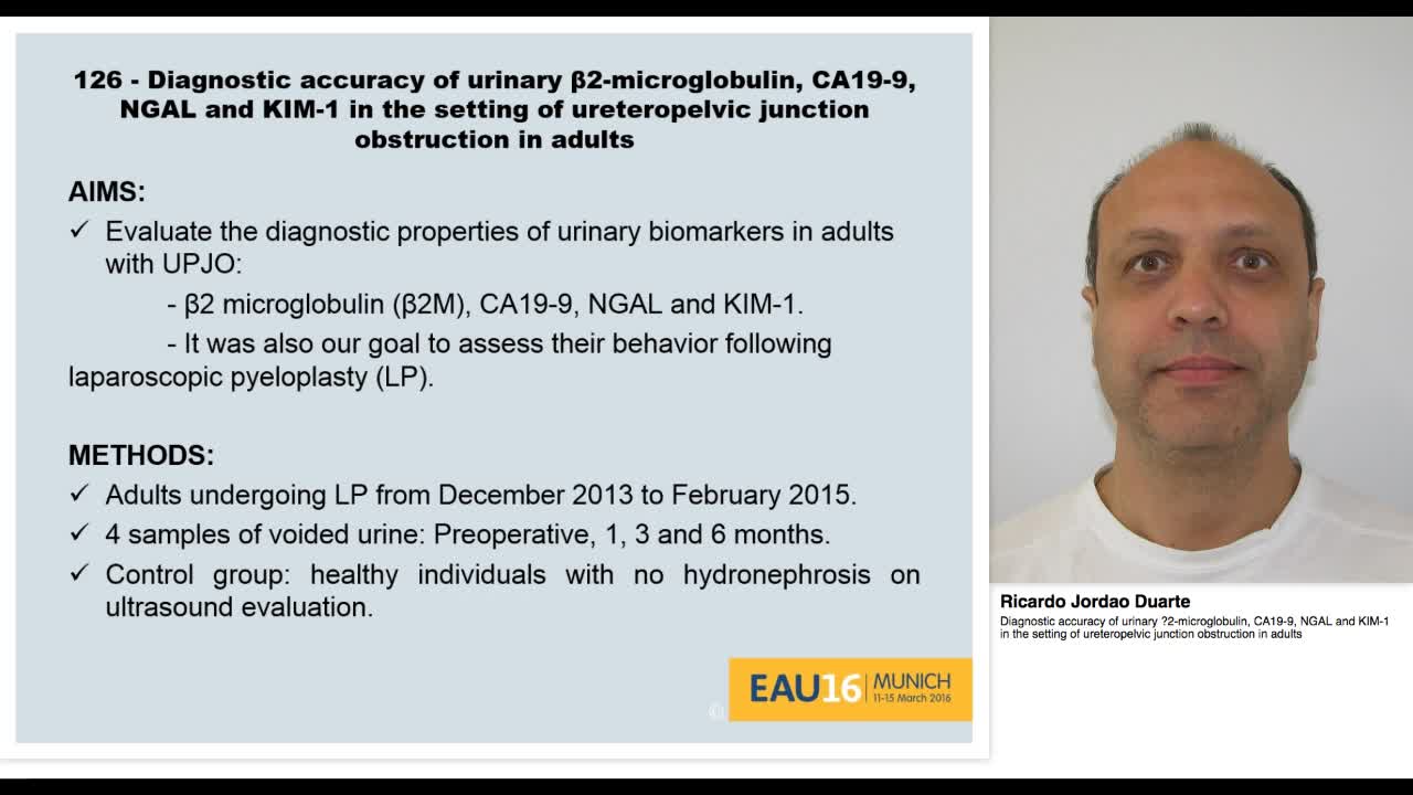 Diagnostic accuracy of urinary .2-microglobulin, CA19-9, -