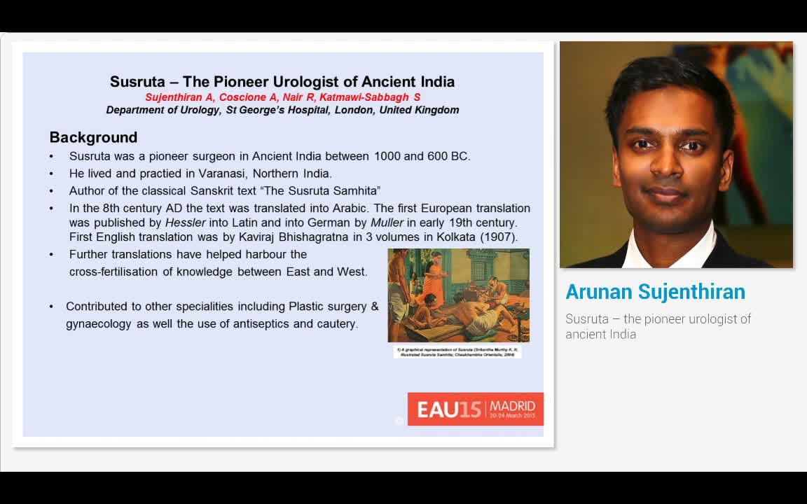 Susruta - the pioneer urologist of ancient India