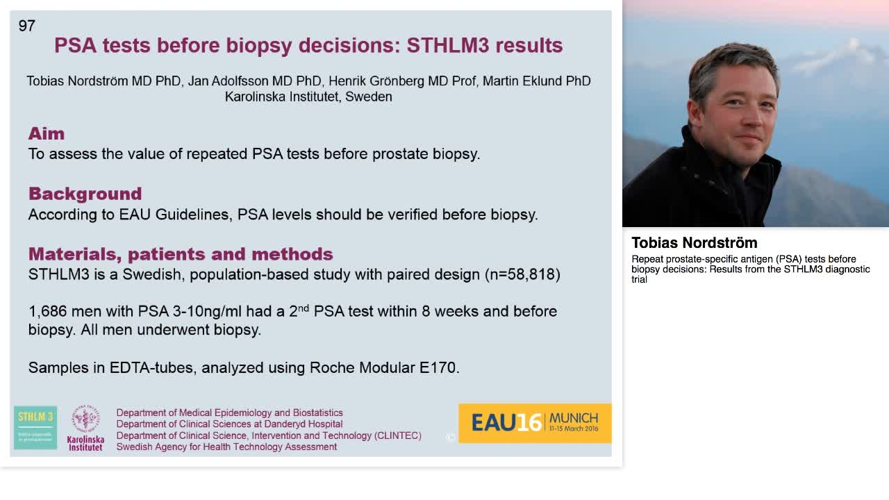 Repeat prostate-specific antigen (PSA) tests before biops-