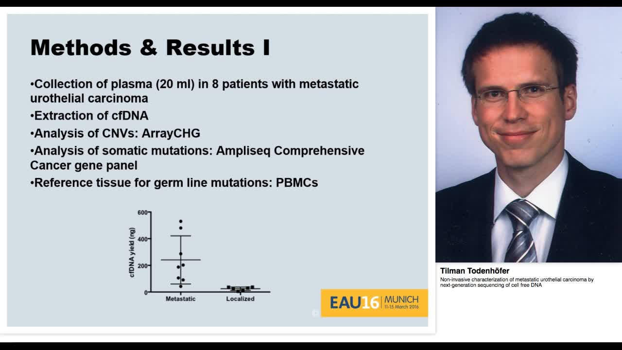 Non-invasive characterization of metastatic urothelial ca-