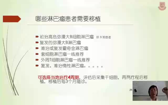 王晓波-淋巴瘤患者注意事项