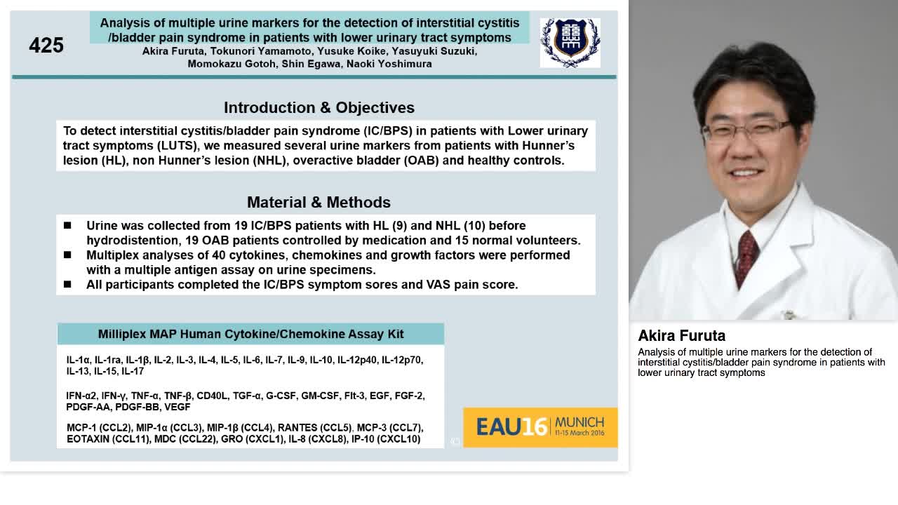 Analysis of multiple urine markers for the detection of i-