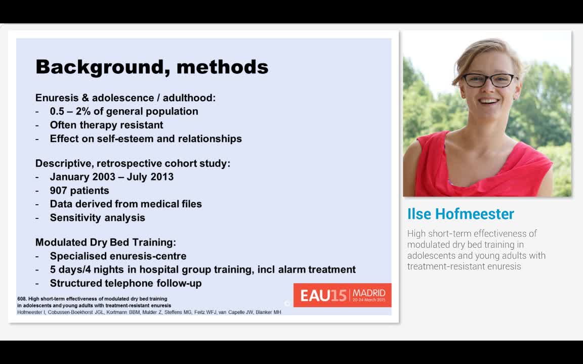 High short-term effectiveness of modulated dry bed traini..-