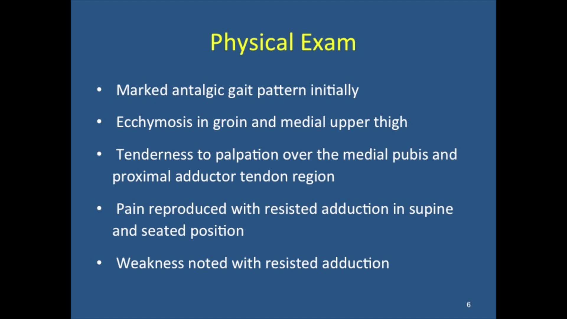 Proximal Adductor LongusRepair with Suture Anchors