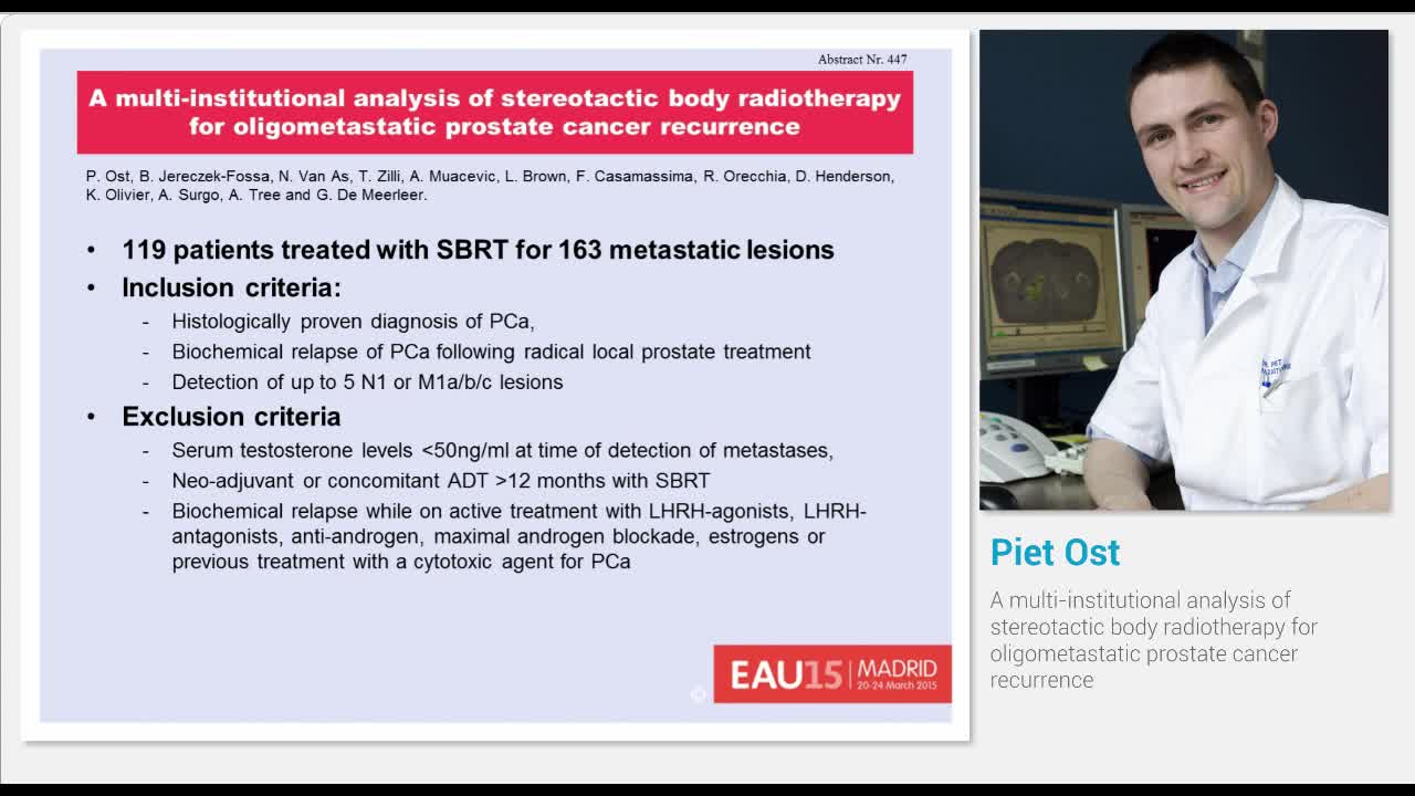 A multi-institutional analysis of stereotactic body radio..-