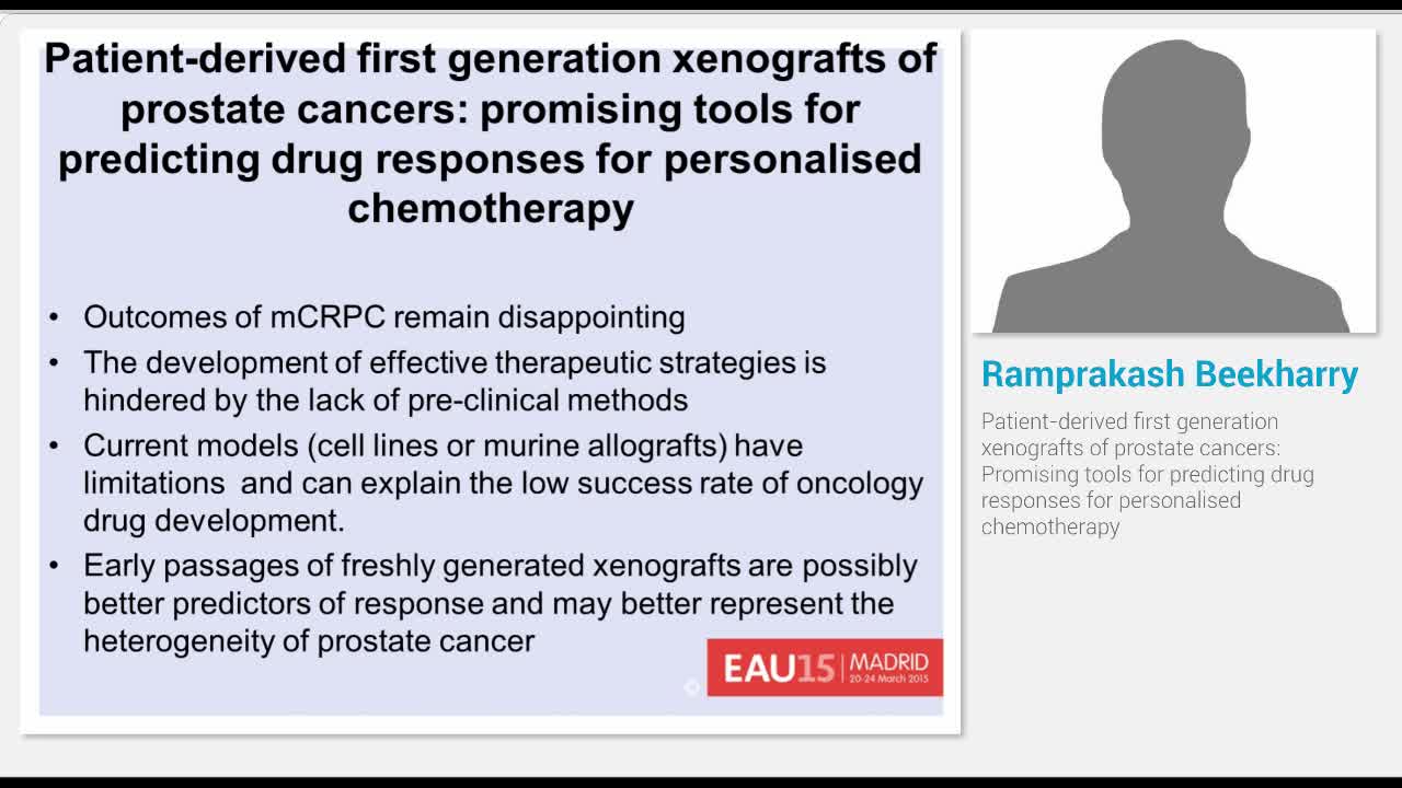 Patient-derived first generation xenografts of prostate c..-