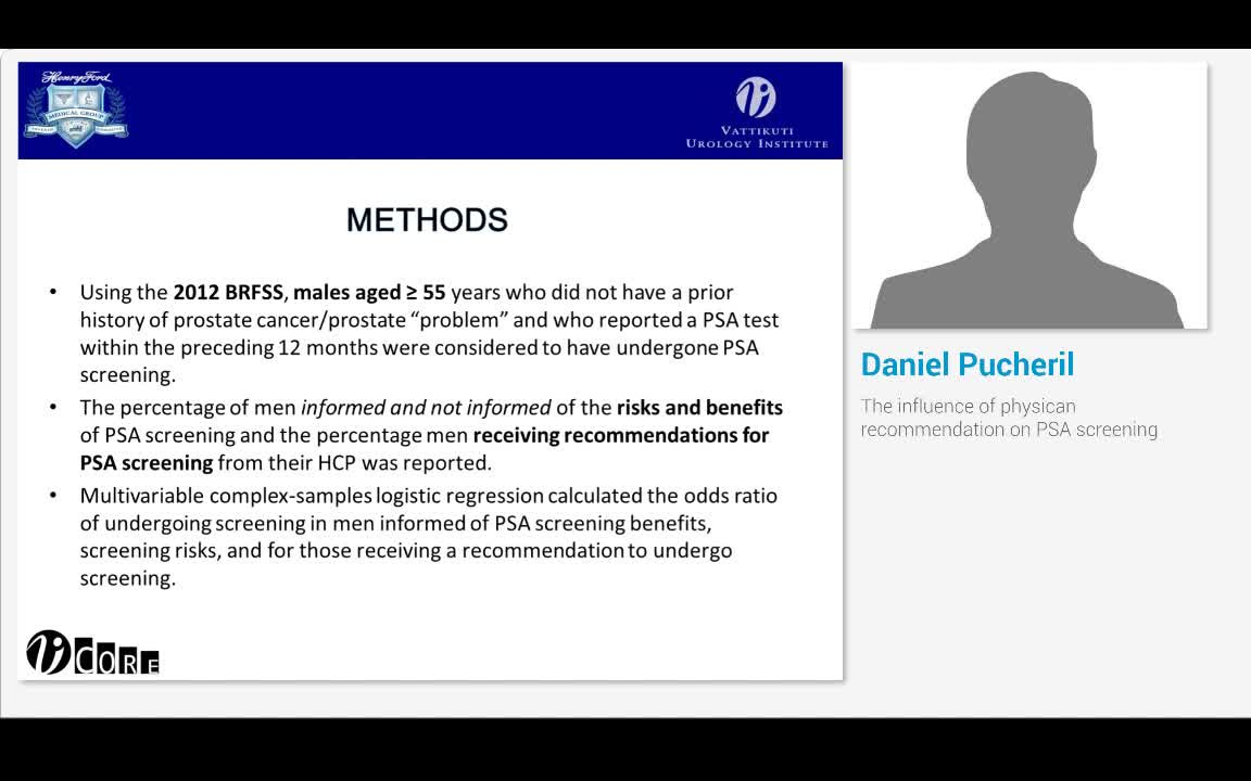 The influence of physican recommendation on PSA screening