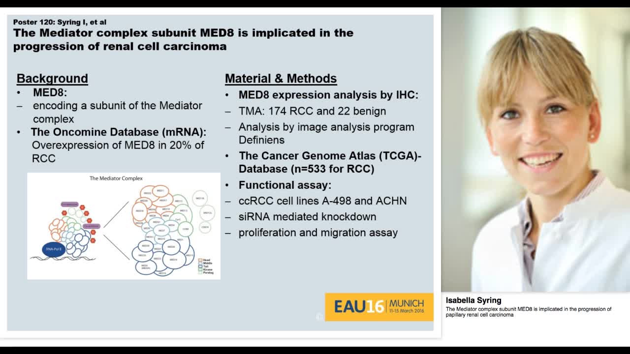 The Mediator complex subunit MED8 is implicated in the pr-