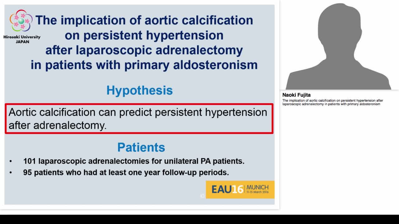 The implication of aortic calcification on persistent hyp-