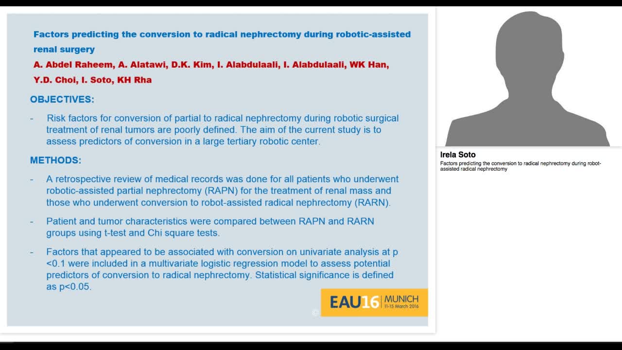 Factors predicting the conversion to radical nephrectomy -
