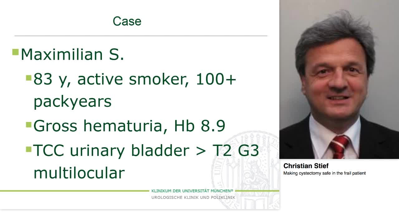 Making cystectomy safe in the frail patient