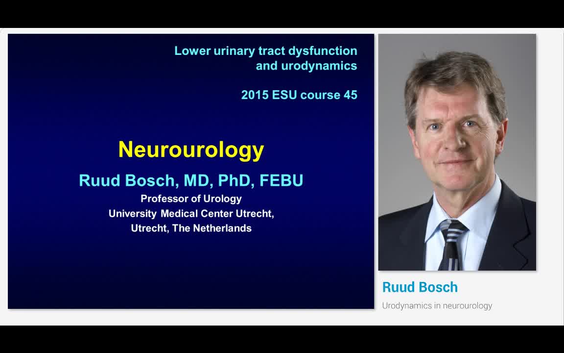 Urodynamics in neurourology