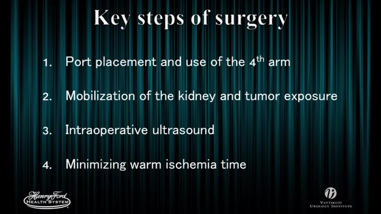 Robotic partial nephrectomy for multiple renal tumours