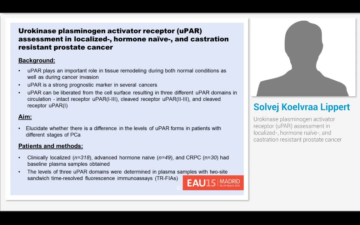 Urokinase plasminogen activator receptor (uPAR) assessmen..-