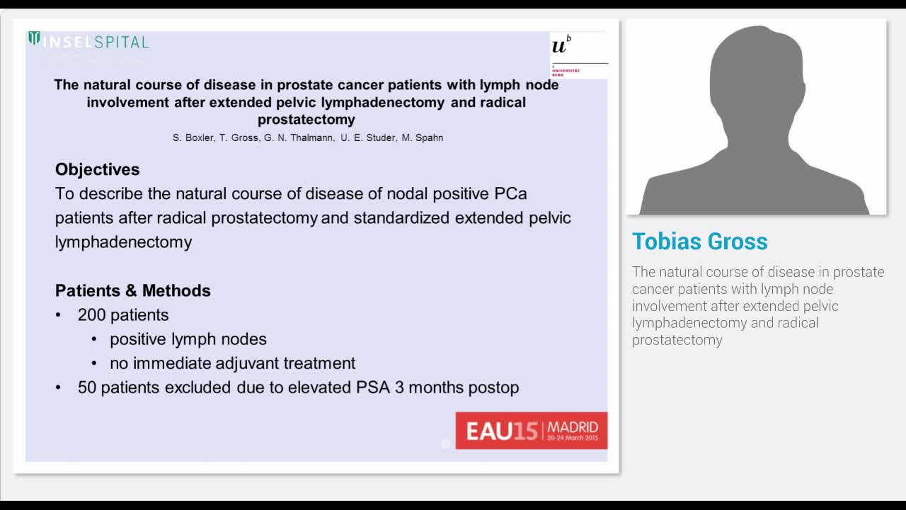 The natural course of disease in prostate cancer patients..-