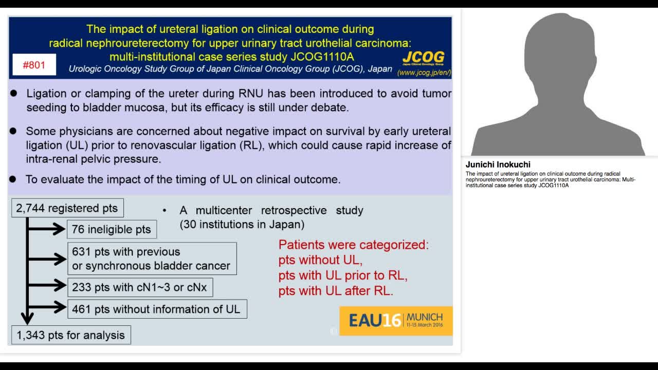 The impact of ureteral ligation on clinical outcome durin-