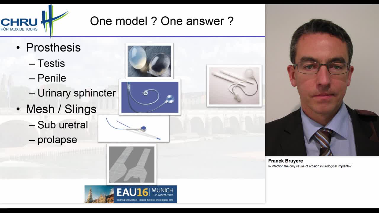 Is infection the only cause of erosion in urological impl-