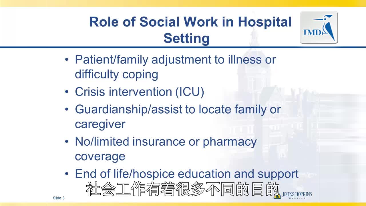 社会工作：医学评估 出院计划以及分级护理（1）