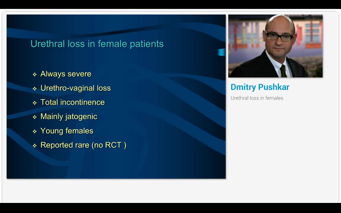 Urethral loss in females