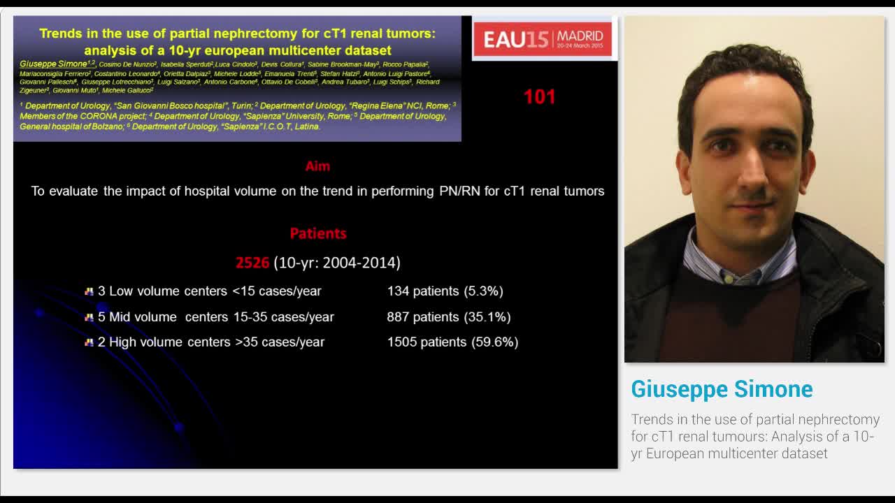 Trends in the use of partial nephrectomy for cT1 renal tu..-