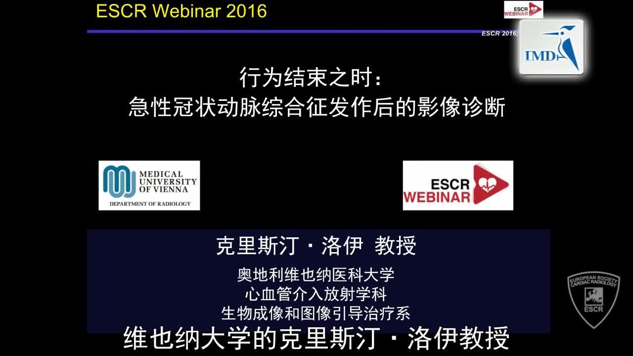 急性冠状动脉综合征发作后的影像诊断（1）
