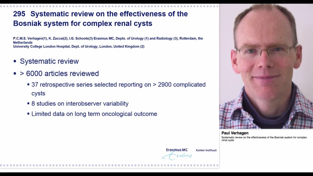 Systematic review on the effectiveness of the Bosniak sys-