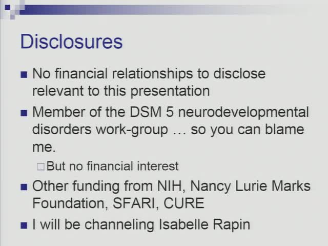 Clinical and Research Use of DSM 5 in Autism Spectrum Disorder
