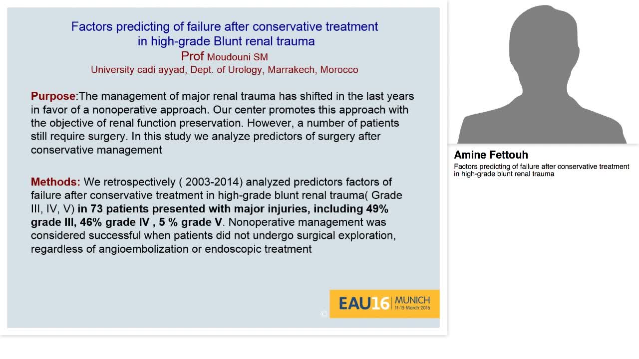Factors predicting of failure after conservative treatmen-