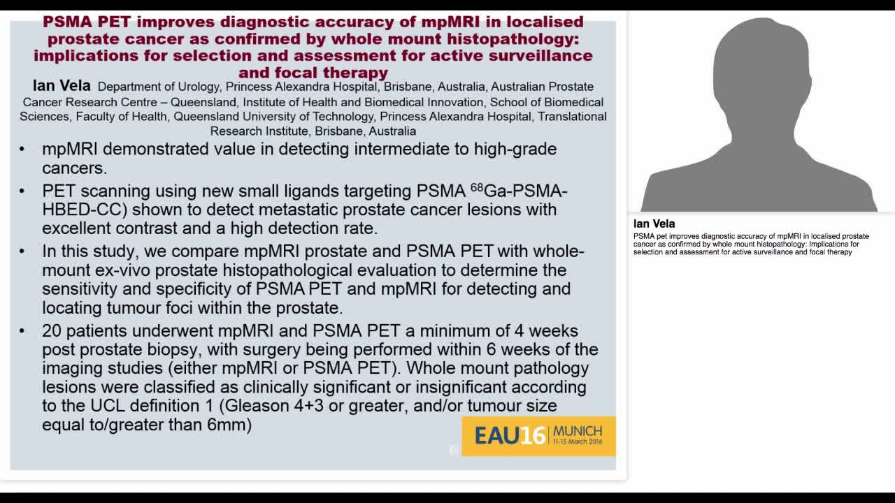 PSMA pet improves diagnostic accuracy of mpMRI in localis-