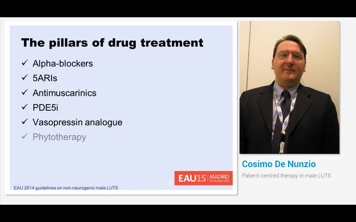 Patient-centred therapy in male LUTS