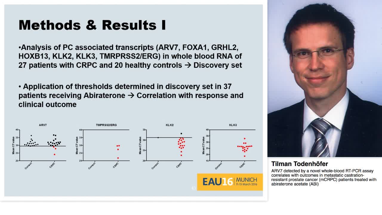 ARV7 detected by a novel whole-blood RT-PCR assay correla-