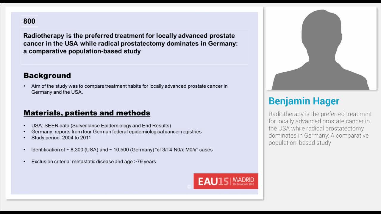 Radiotherapy is the preferred treatment for locally advan..-